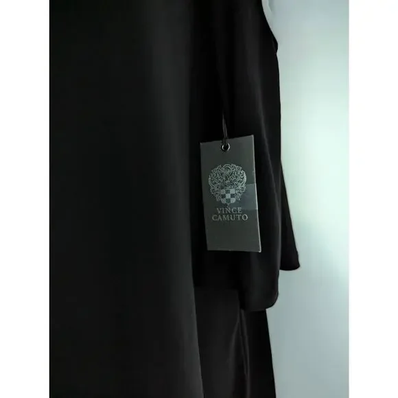 Vince Camuto Black Top with Strappy Flare Sleeves - Picture 9 of 13